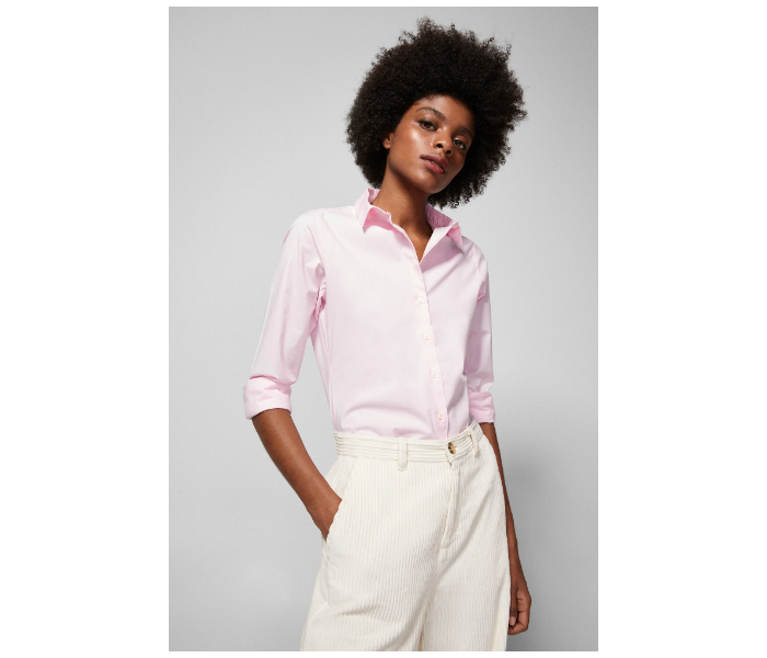 Springfield AW18 Long Sleeve Plain Blouse EU 36 For Women - Light Pink - Zoom Image 1