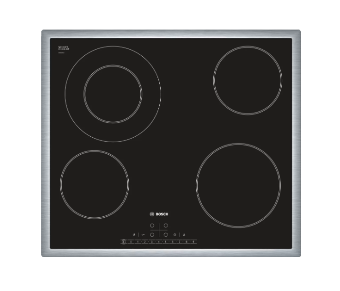 Bosch PKF645K17Q 60 Cm Series 6 Electric Hob - Black - Zoom Image 1