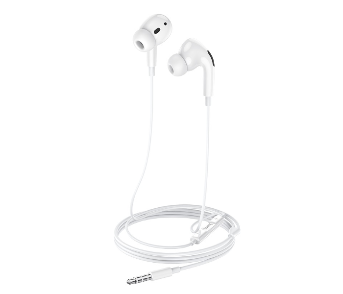 Pro Wired Earphone with Mic - White - Zoom Image 1