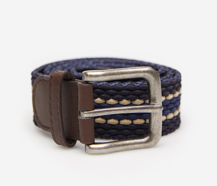 Springfield AW19 Fashion Belt 95 For Men - Dark Blue - Zoom Image 3