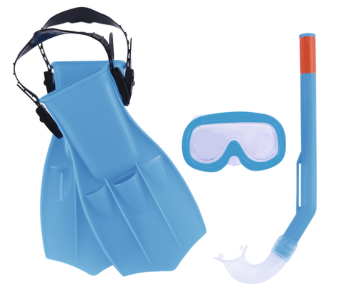 Bestway 25008 4 Peice Play Pro Snorkel Set - Blue - Zoom Image 1