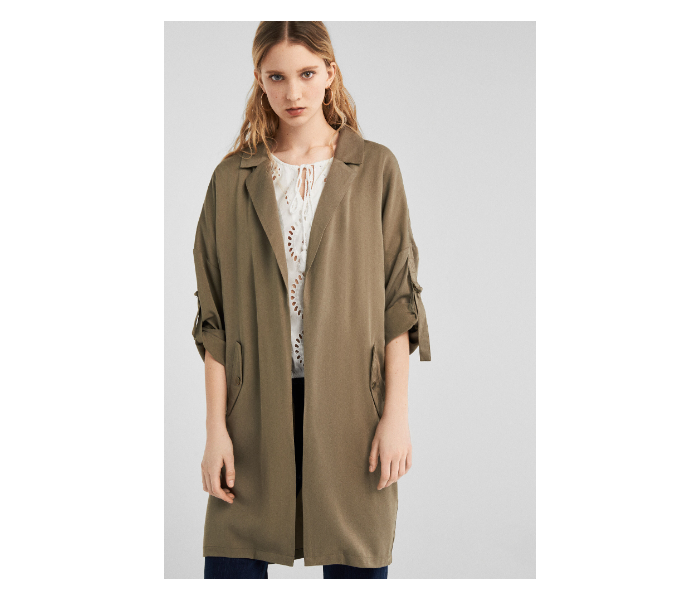 Springfield SS19 Kimonos Medium For Women - Dark Khaki - Zoom Image 1