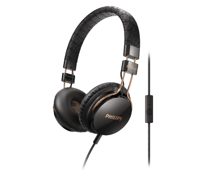 Philips SHL5505BK Foldie Headband Headphones With Mic - Black - Zoom Image 1