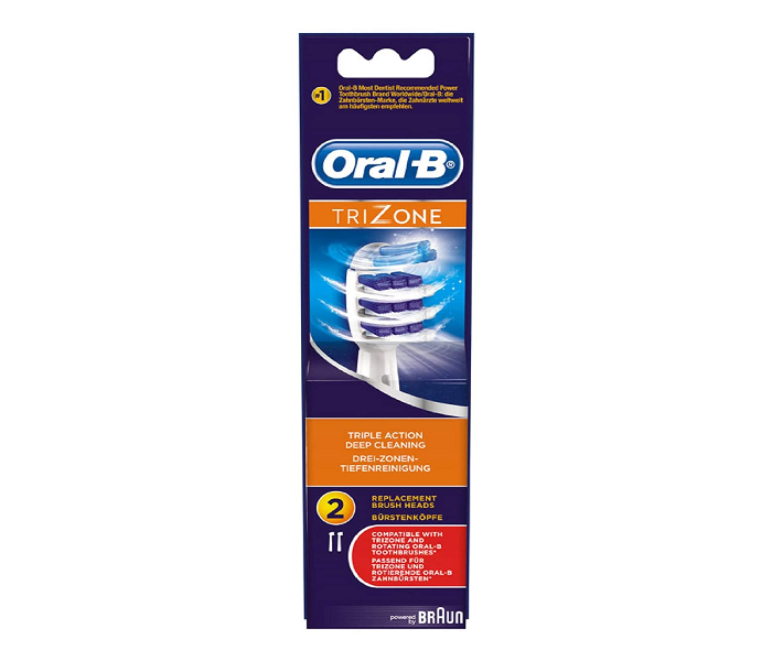 Oral-B EB30 Power Pack of 2 Toothbrush Heads for Electric Toothbrush with Trizone - Zoom Image 1