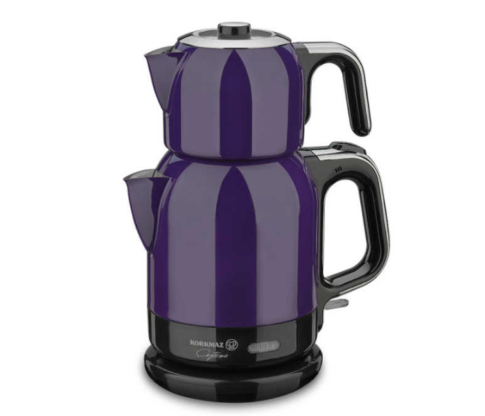 Korkmaz KO-A331-01 1600W Caytema Electric Tea Pot Set - Levander - Zoom Image