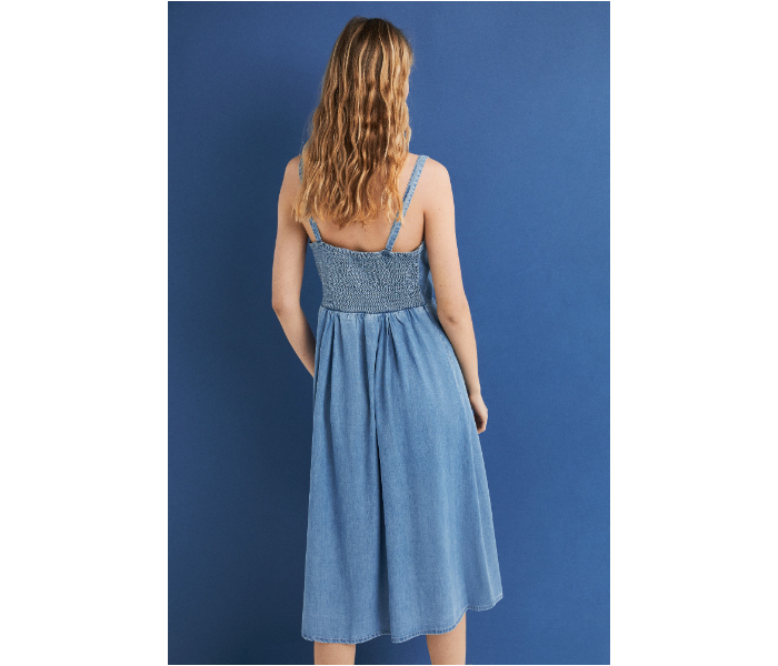 Springfield SS19 Knit Dress EU 42 For Women - Sky Blue - Zoom Image 2