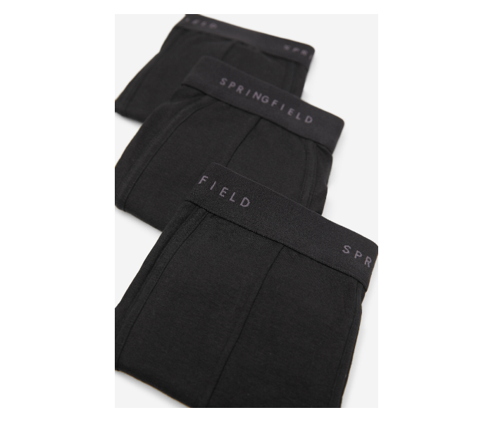 Springfield AW19 Pack Of 3 Knitted Boxers And Slips Large For Men - Black - Zoom Image 2