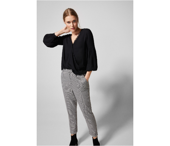 Springfield AW18 Long Sleeve Plain Blouse EU 36 For Women - Black - Zoom Image 2