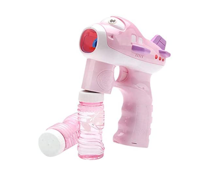 Family Center Bubble Gun With Light and Music - Pink - Zoom Image