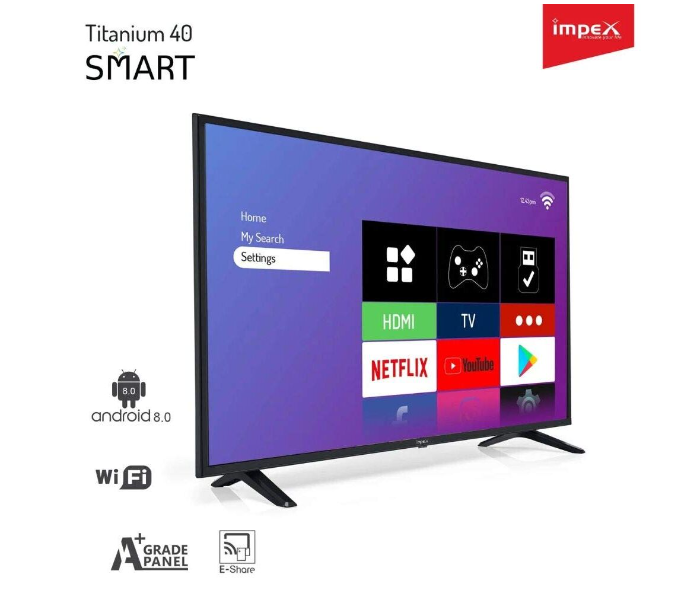 Impex 40 inches Smart LED TV - Black(Delivery Available Only In India) - Zoom Image 2