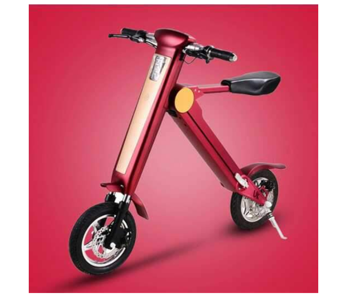 For All 350 Watts Futuristic Foldable Electronic Scooter- Red - Zoom Image 1