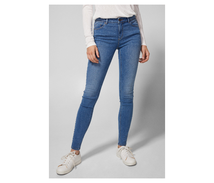 Springfield AW18 Fancy Denim Trouser EU 34 For Women - Blue - Zoom Image 2