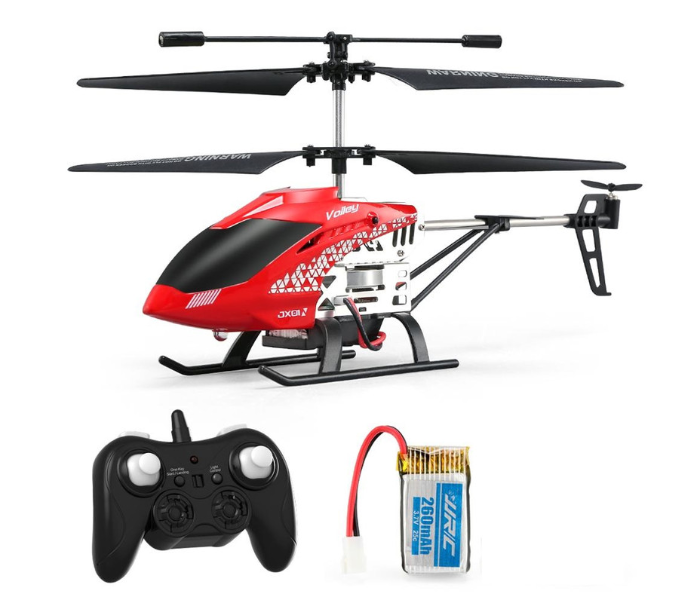 Family Center Remote Control Helicopter With Light and Gyro 3.5Ch - Red - Zoom Image 1