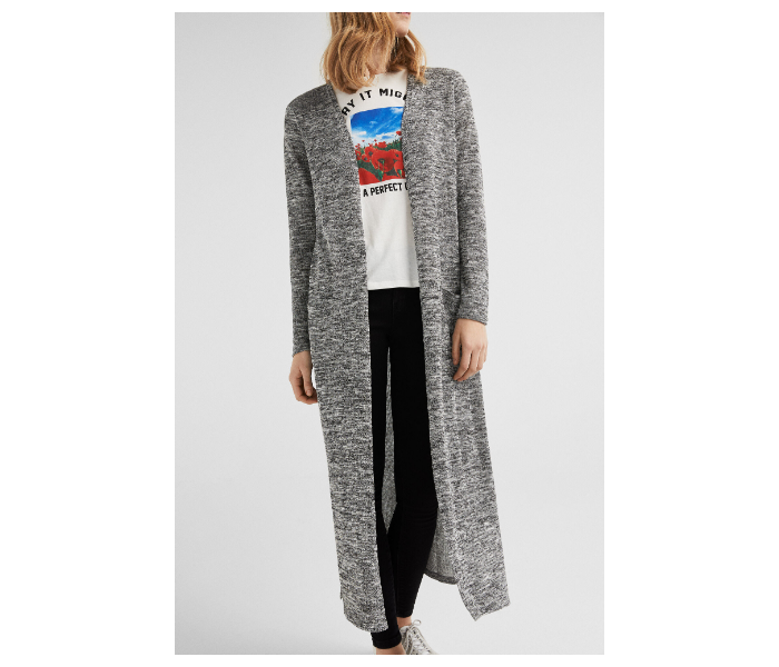 Springfield SS19 Knitted Cardigan Medium For Women - Dark Grey - Zoom Image 2