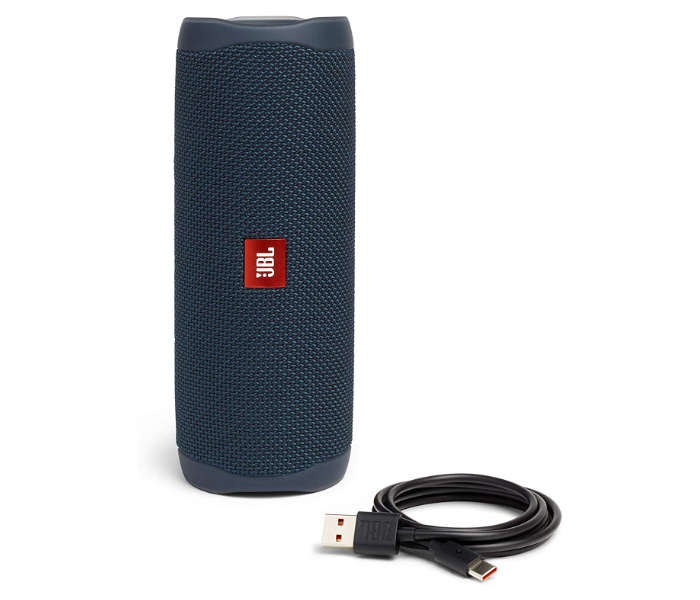 JBL Flip 5 Portable Waterproof Bluetooth Speaker - Blue - Zoom Image 4