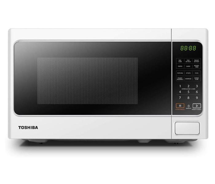 Toshiba MM-EM20P 800W 20Litre  Auto Cook Menu 11 Power Level Membrane Control Microwave Power Oven - White - Zoom Image 1