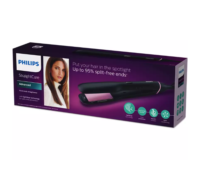 Philips BHS676/03 Straight Care Split Stop Straightener - Black - Zoom Image 4