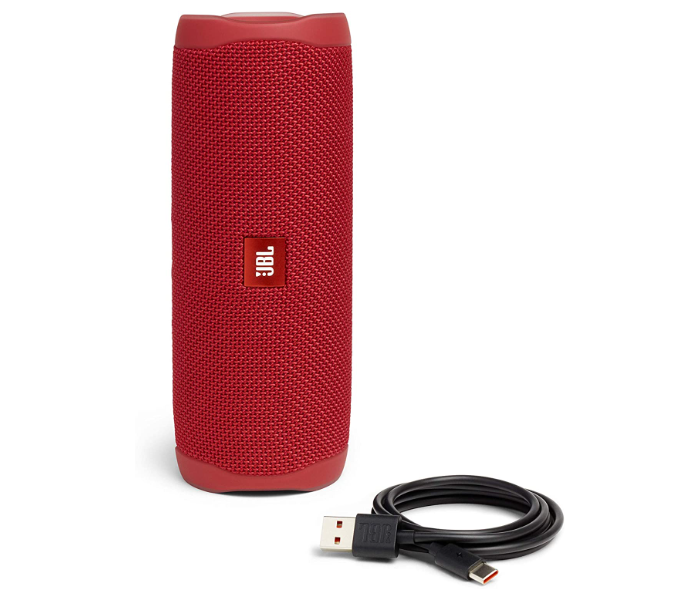 JBL Flip 5 Portable Waterproof Bluetooth Speaker - Red - Zoom Image 6