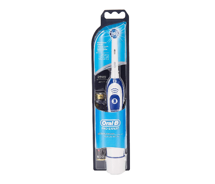 Oral-B DB4 Pro Expert Battery Powered ToothBrush - Blue and White - Zoom Image 1