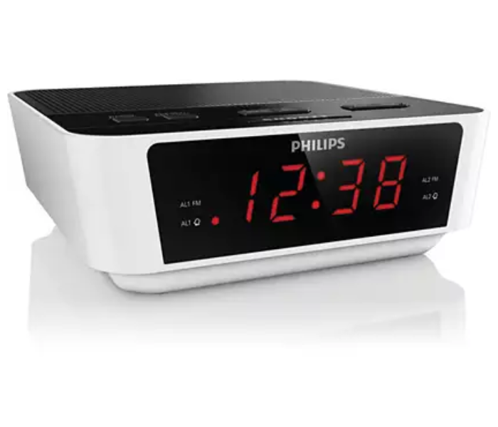 Philips AJ3115-05 Digital Tuning Clock Radio - White - Zoom Image 1