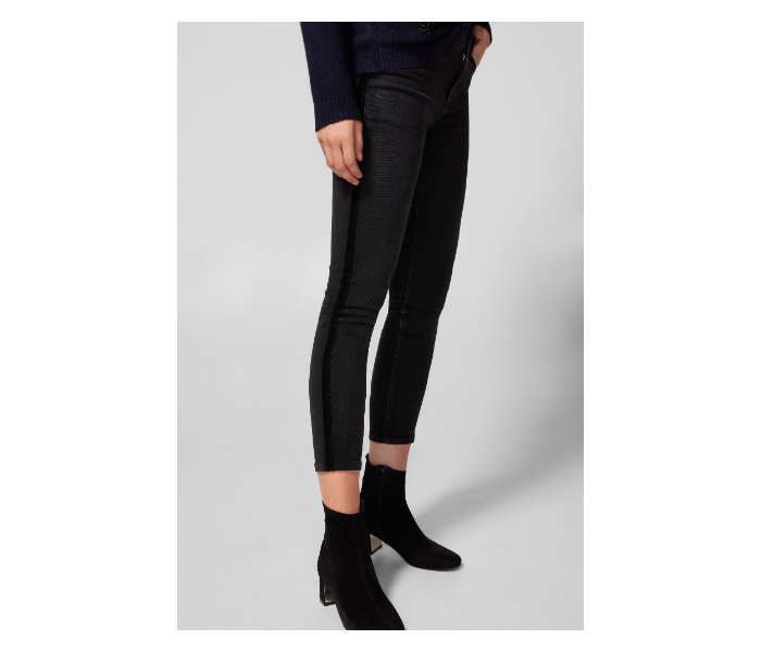 Springfield AW18 Fancy Denim Trouser EU 36 For Women - Black - Zoom Image 2