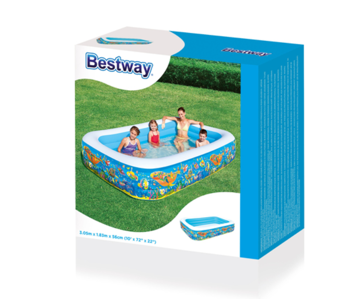 Bestway 54121 Happy Flora Kids Pool - Blue - Zoom Image 4