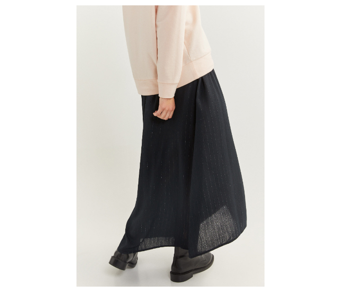 Springfield SS20 Long Striped Maxi Skirt Medium For Women - Black - Zoom Image 4