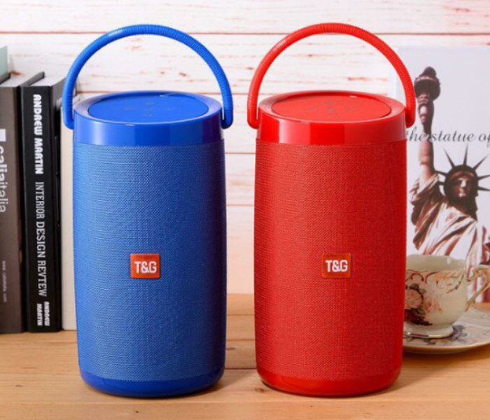 T and G TG-135 Portable Rechargable Wireless Speaker - Red - Zoom Image