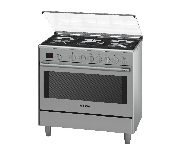 Bosch HSG738357M 90 Cm Series 2 Gas Range Cooker - Stainless Steel and Black - Zoom Image 1