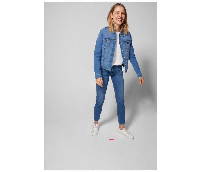 Springfield AW18 Denim Basic EU 38 For Women - Medium Blue - Zoom Image 1