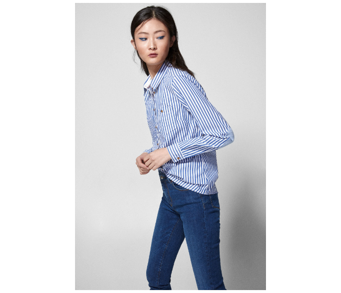 Springfield SS19 Long Sleeve Striped Blouse EU 34 For Women - Blue and White - Zoom Image 1