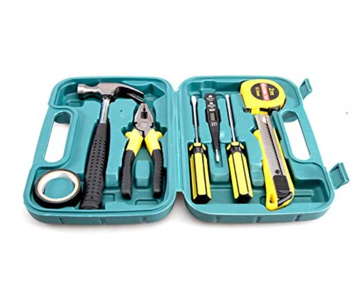 Composite 9 in 1 Car Repairing Tool Set - Green - Zoom Image