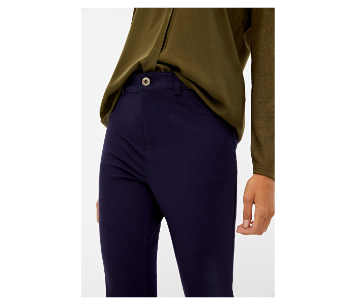 Springfield AW19 Cotton Fancy Pant EU 36 For Women - Navy Blue - Zoom Image 3