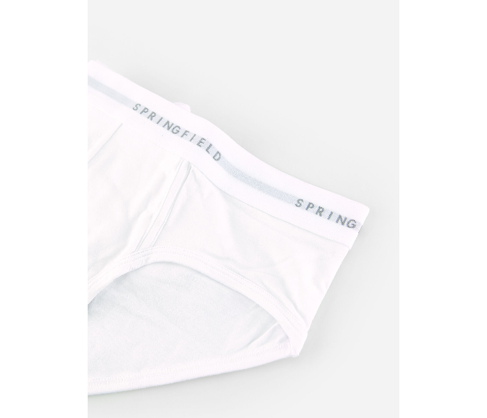 Springfield SS19 Pack of 2 Knitted Boxers And Slips Large For Men - White - Zoom Image 2