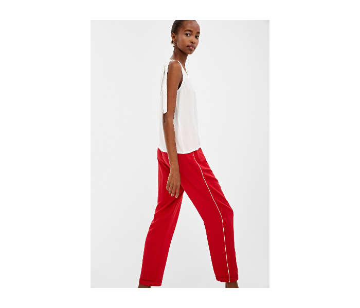 Springfield AW19 Cotton Plain Pant EU 36 For Women - Red - Zoom Image 2