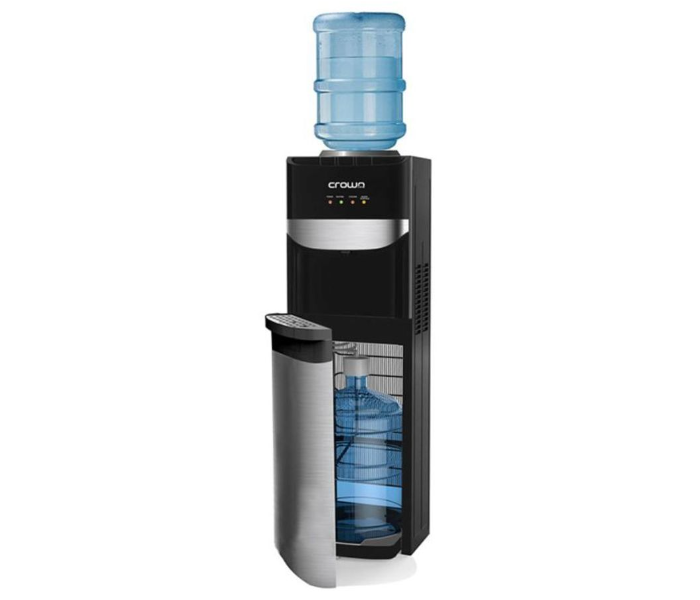 Crownline WD194 20L Top and Bottom Loading Water Dispenser -  Black and Silver - Zoom Image 3