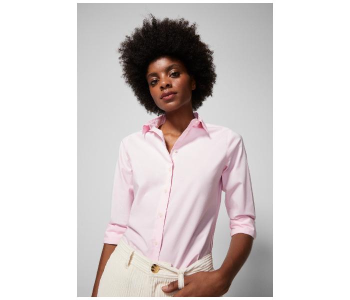 Springfield AW18 Long Sleeve Plain Blouse EU 38 For Women - Light Pink - Zoom Image 3