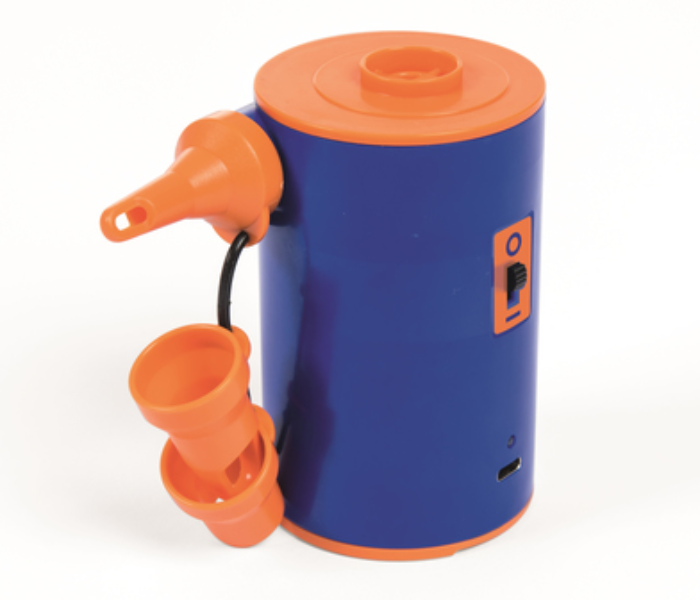 Bestway 62101 Air Travel Portable USB Powered Handheld Pump - Blue and Orange - Zoom Image 1