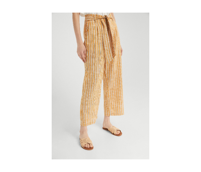 Springfield SS19 Striped Cotton Fancy Pant EU 42 For Women - Yellow - Zoom Image 2