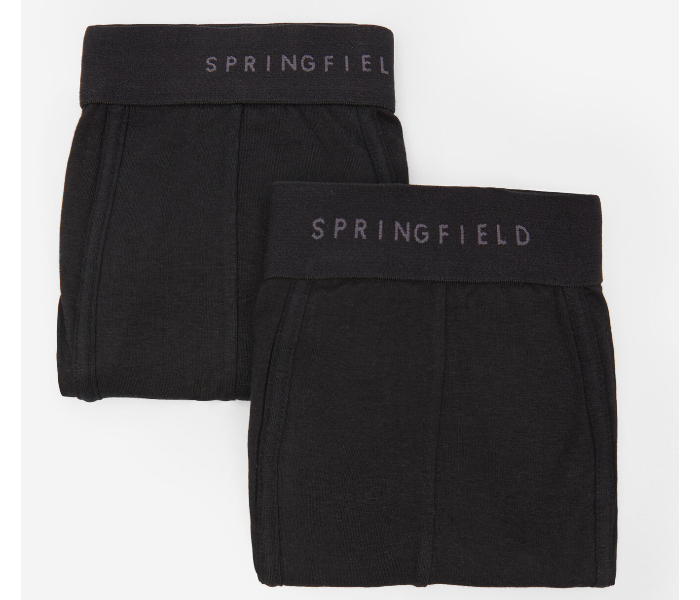 Springfield AW19 Pack of 2 Knitted Boxers And Slips X-Large For Men - Black - Zoom Image 1