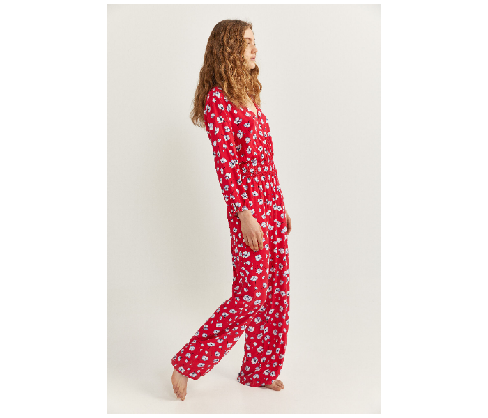 Springfield SS20 Floral Jumpsuit EU 36 For Women - Red - Zoom Image 2