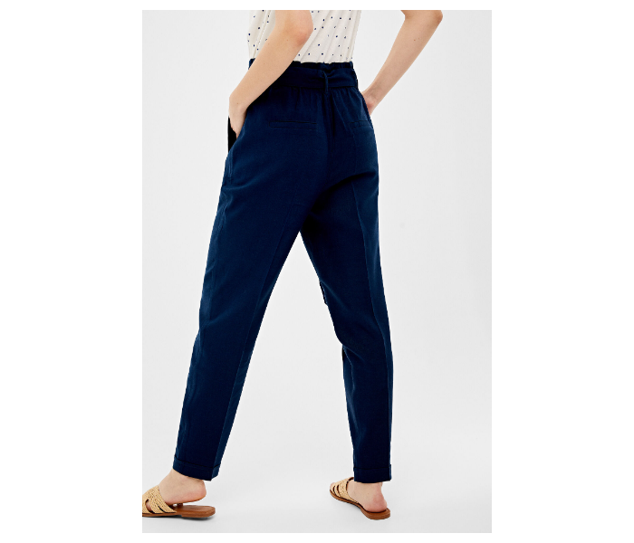 Springfield AW19 Cotton Plain Pant EU 42 For Womens - Blue - Zoom Image 4