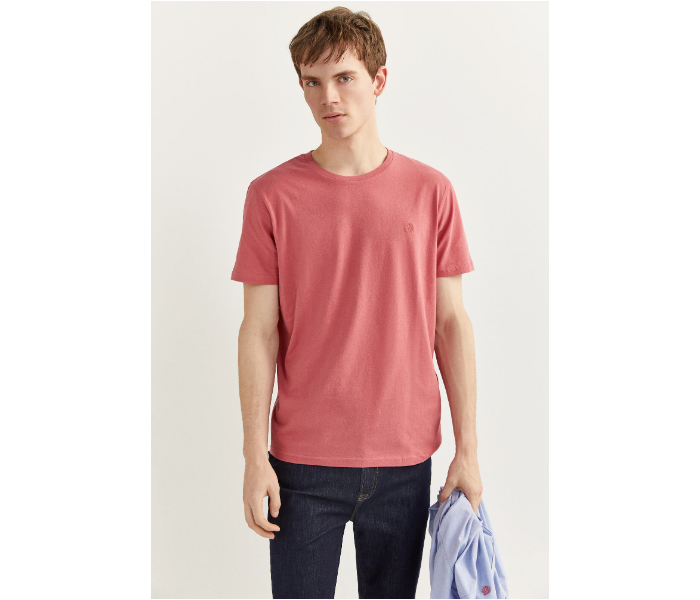 Springfield SS20 Basic T-Shirt Medium - Pink Beige - Zoom Image 4