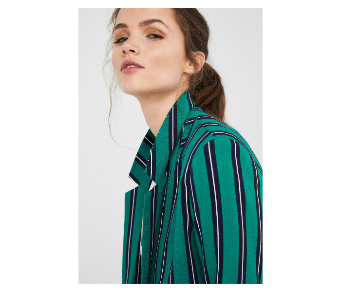 Springfield SS19 Striped Kimonos Medium For Women - Green and Black - Zoom Image 2