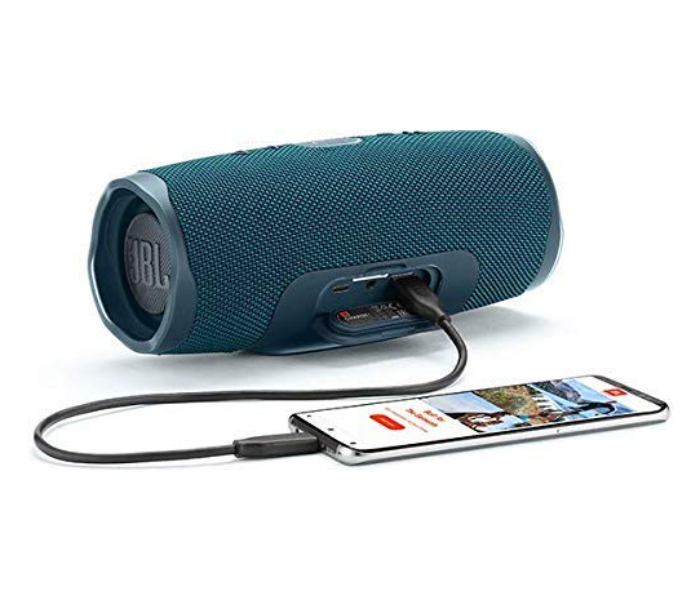 JBL Charge 4 Portable Waterproof Bluetooth Speaker - Blue - Zoom Image 5