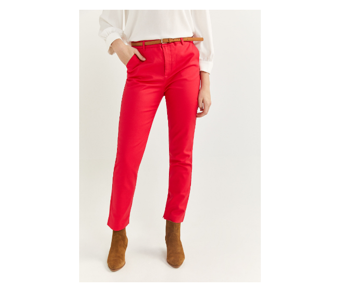 Springfield SS20 Plain Trouser Pant EU 42 For Women - Red - Zoom Image 2