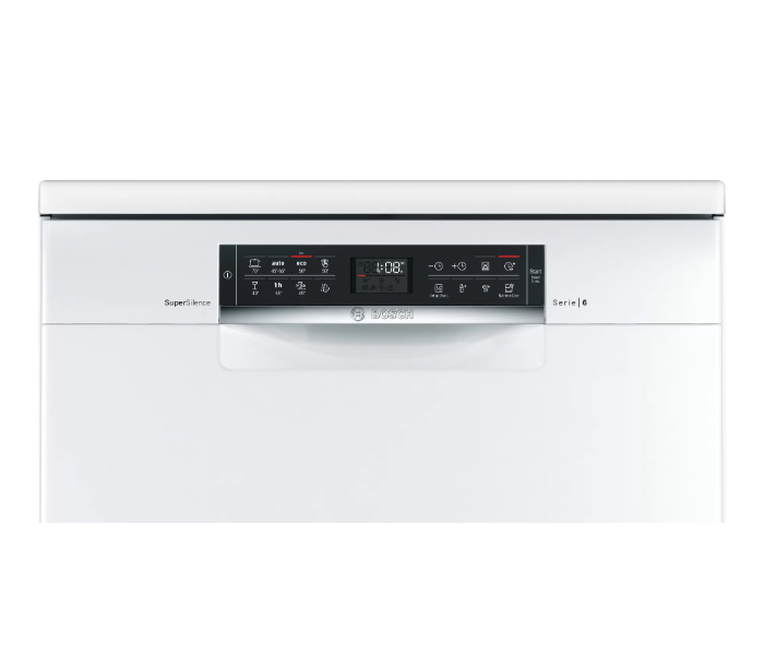 Bosch SMS68TW20M 60 Cm Series 6 Free-Standing Dishwasher - White - Zoom Image 2