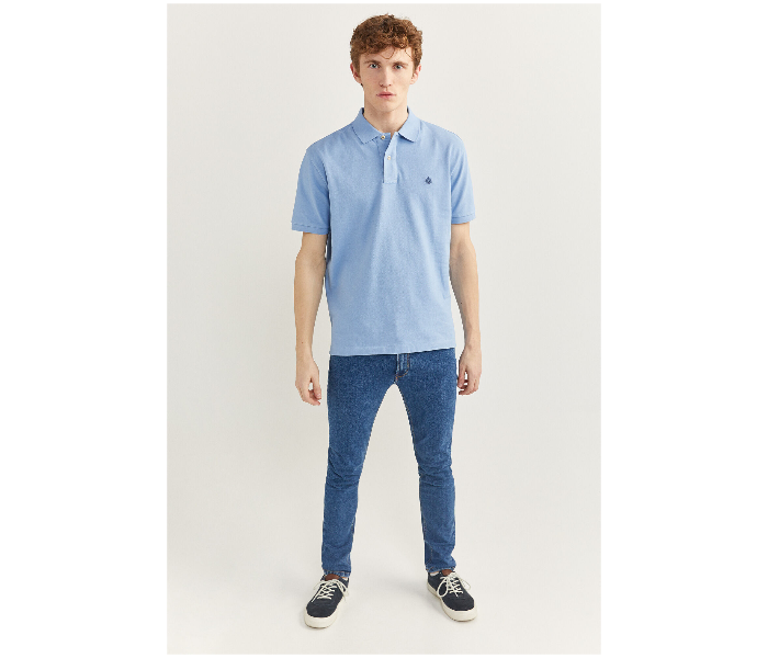 Springfield SS20 Basic Polo T Shirt Large - Sky Blue - Zoom Image 3