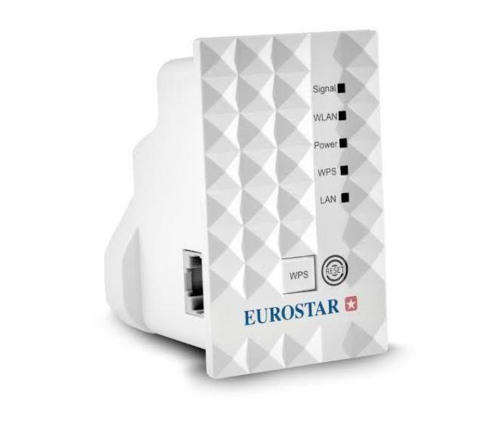 Eurostar E-WES300-ALO WiFi Range Extender - White - Zoom Image