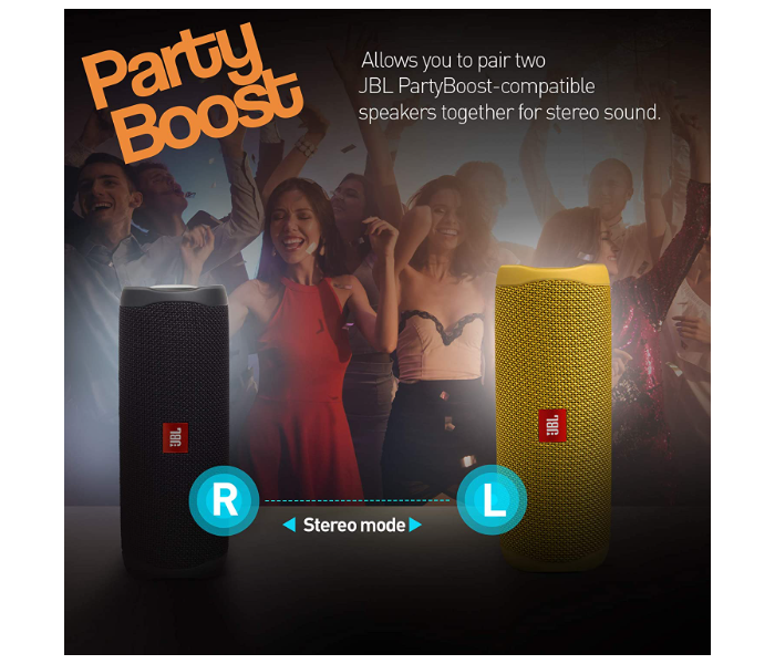 JBL Flip 5 Portable Waterproof Bluetooth Speaker - Yellow - Zoom Image 6